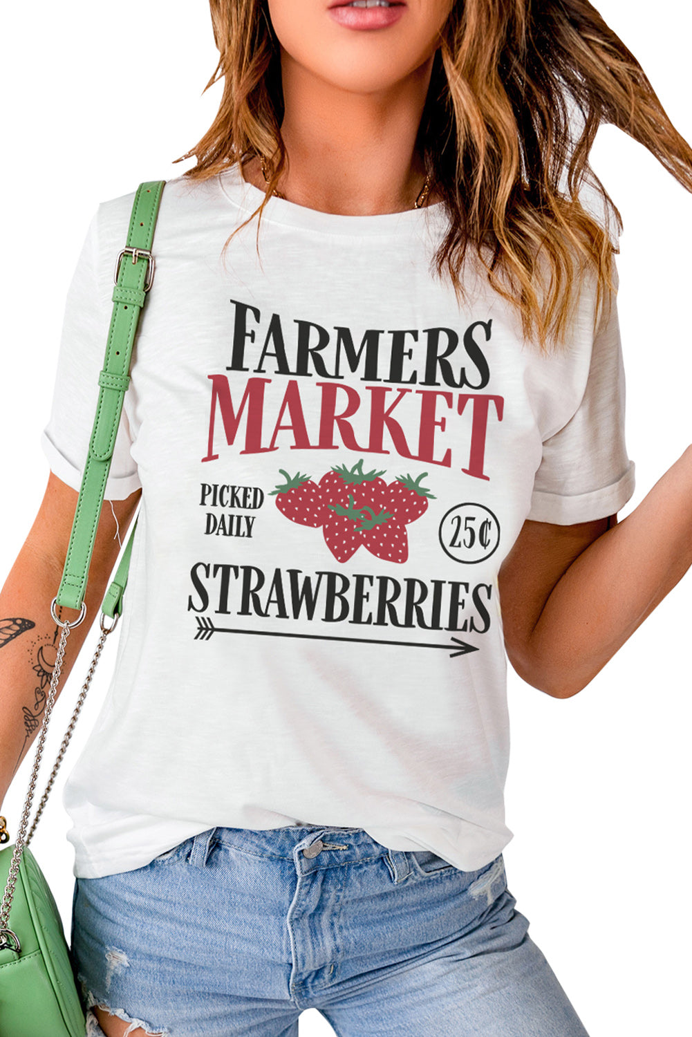 Farmers Market Strawberry Tee