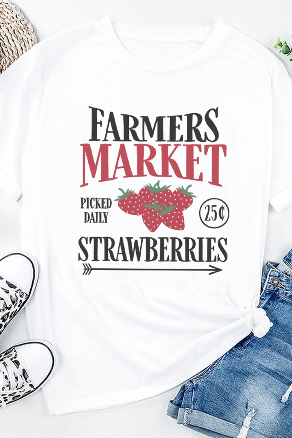 Farmers Market Strawberry Tee