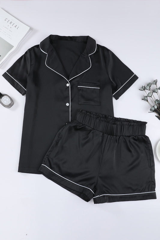 Satin Silk Loungewear Pajama Set