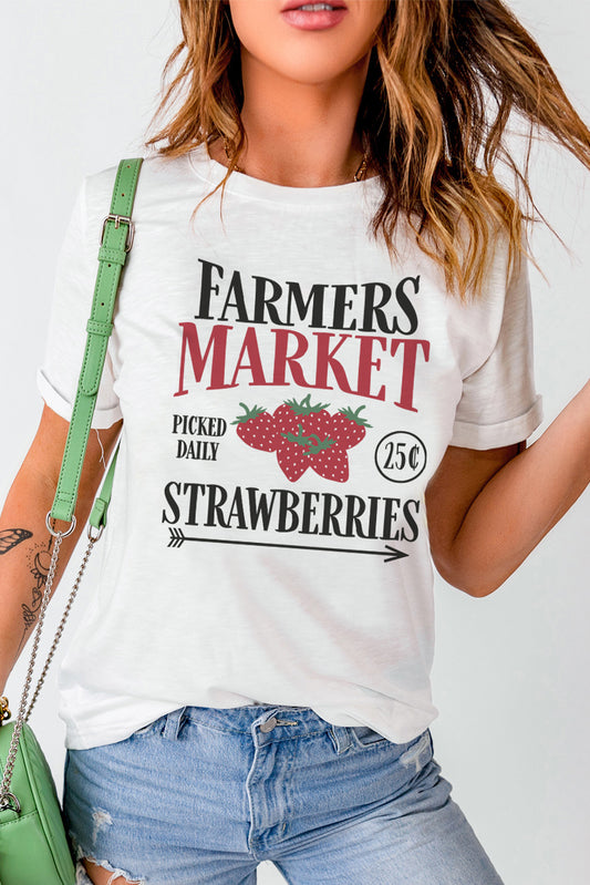 Farmers Market Strawberry Tee
