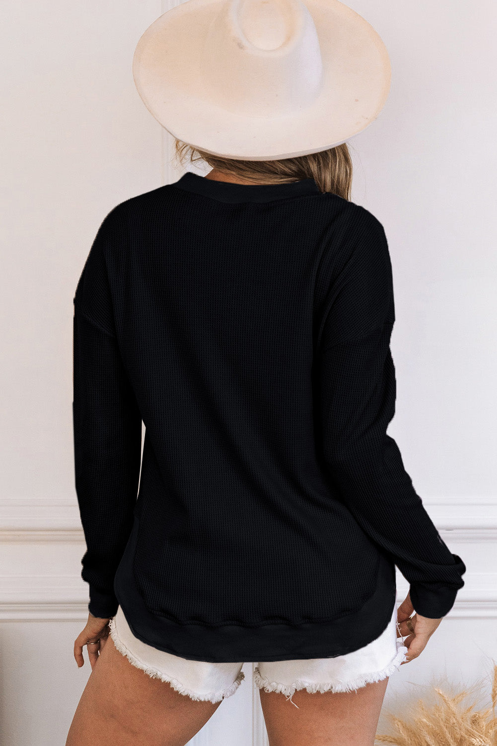 Waffle Knit Long Sleeve