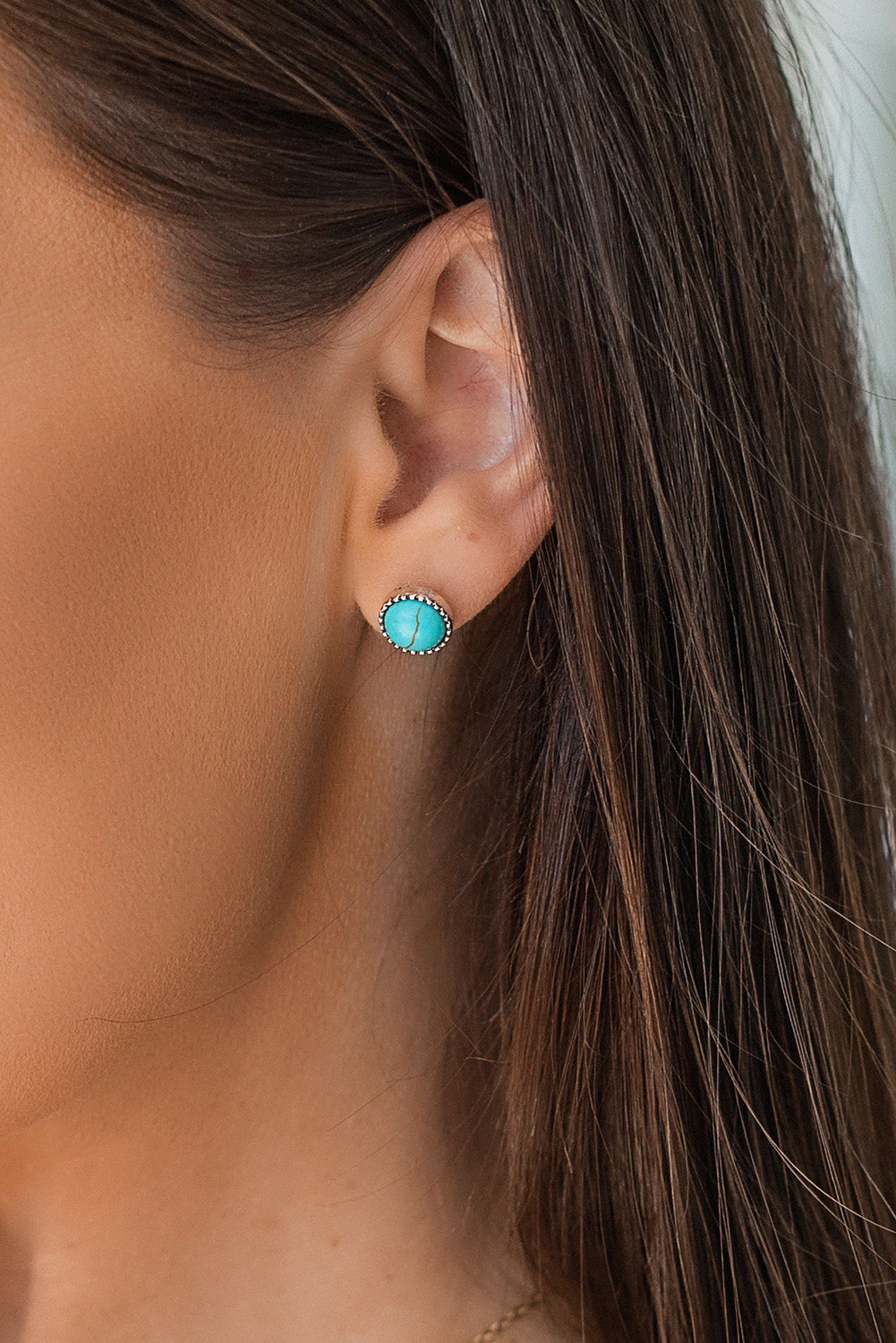 Turquoise Western Earring Set