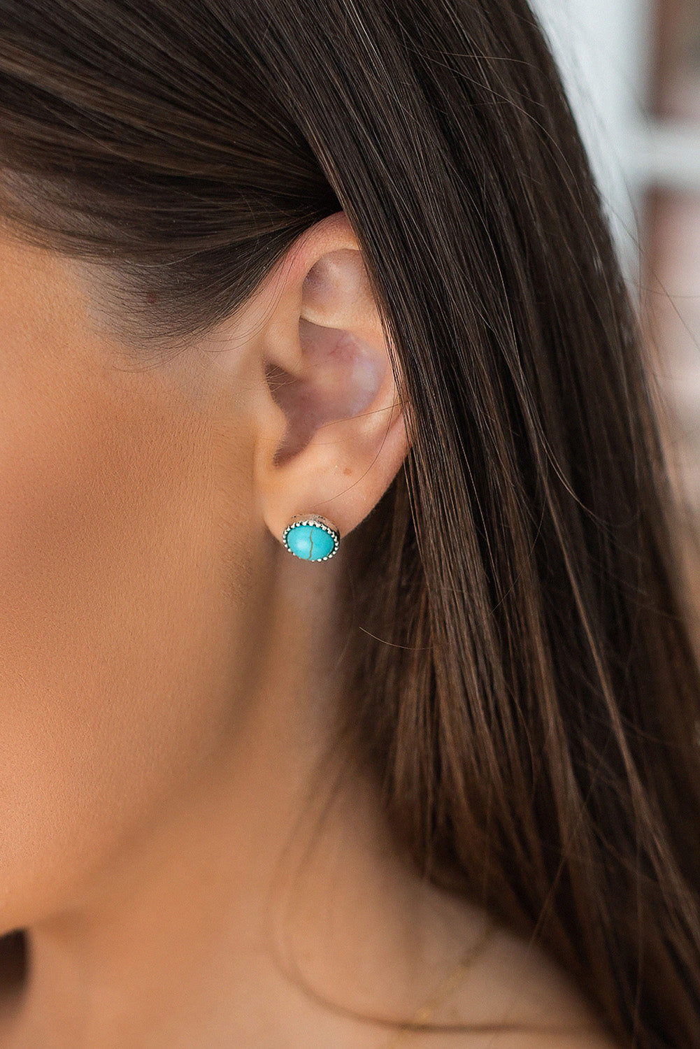 Turquoise Western Earring Set